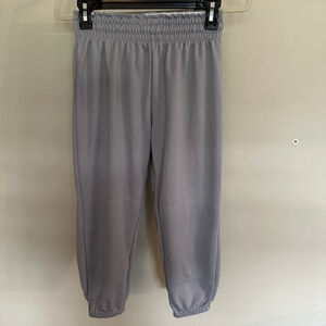 Boys Wilson Baseball Elastic Pants Size L Gray